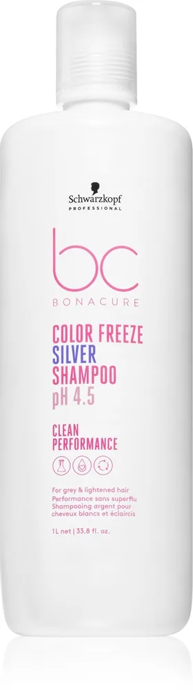 Schwarzkopf Professional BC Bonacure Color Freeze Silver Sølvshampoo Til blond og highlightet hår 1000 ml