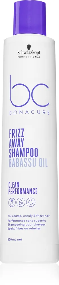 Schwarzkopf Professional BC Bonacure Frizz Away Shampoo Schampo För ostyrigt och krulligt hår 250 ml