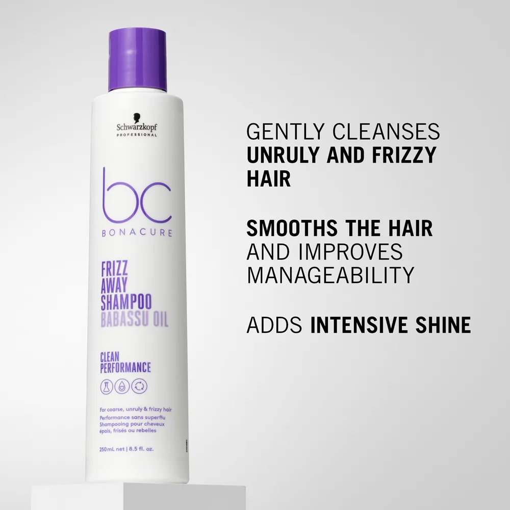 Schwarzkopf Professional BC Bonacure Frizz Away Shampoo Schampo För ostyrigt och krulligt hår 250 ml