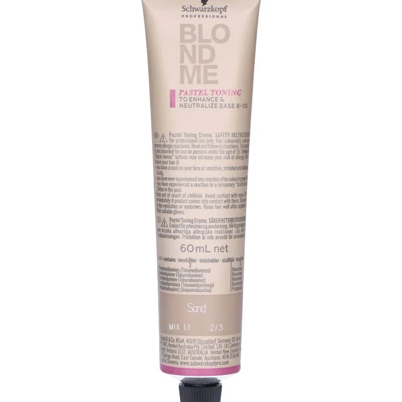 Schwarzkopf Blondme Blonde Toning Sand 60 ml