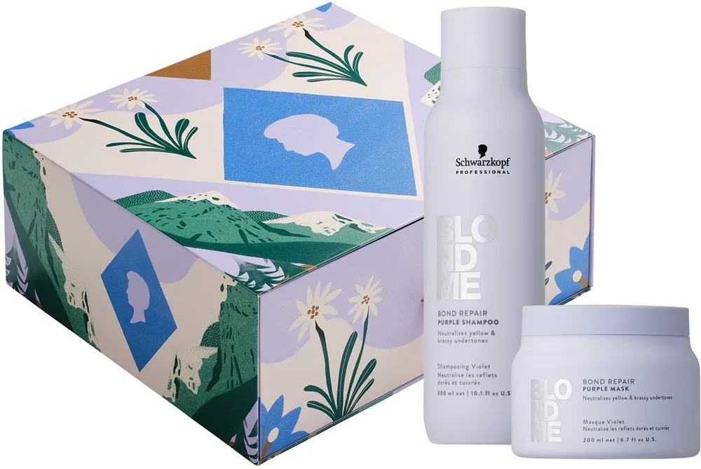 Schwarzkopf Professional Blondme Purple Gift Set Presentförpackning för blont hår