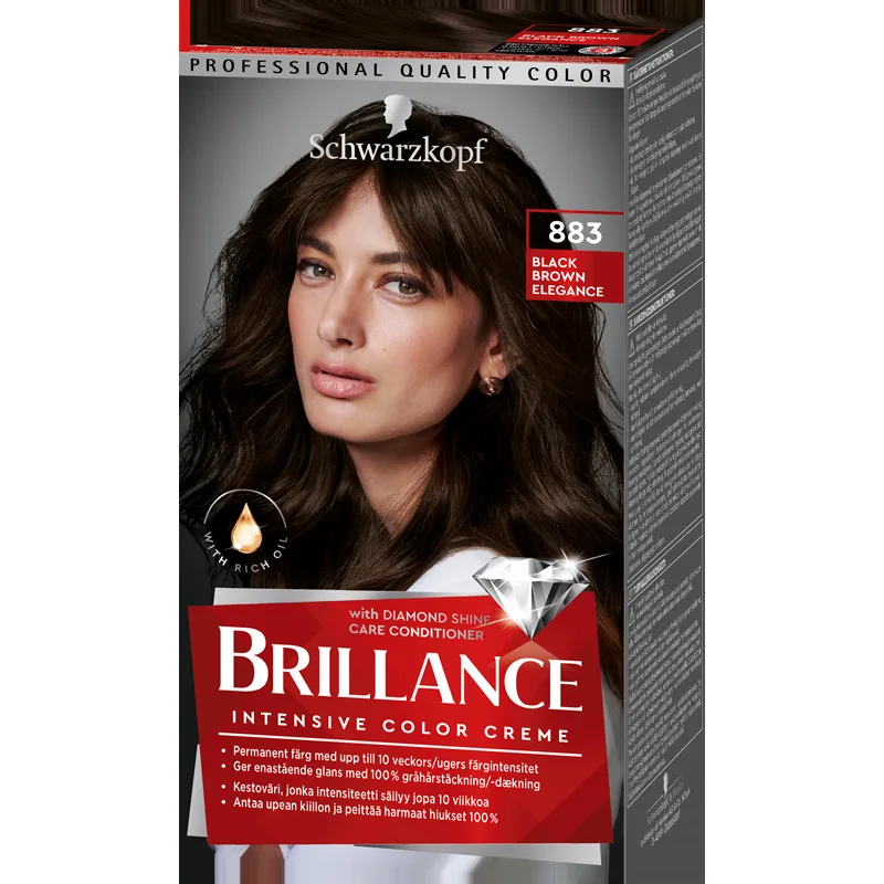 Schwarzkopf Brillance 883 Blackbrown Elegance