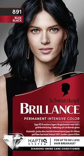 Schwarzkopf Brillance 891 Blåsvart - 1 pcs