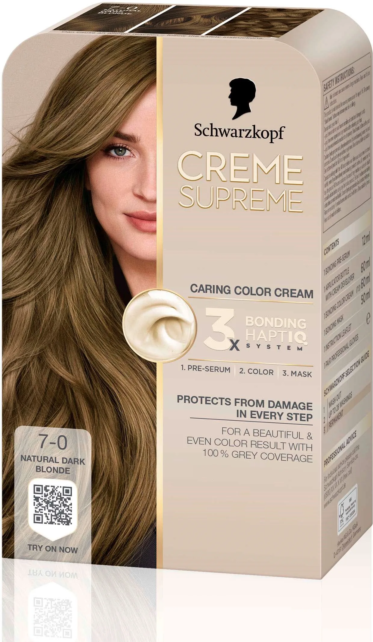 Schwarzkopf Creme Supreme 7-0 Natural Dark Blonde - 1 pcs