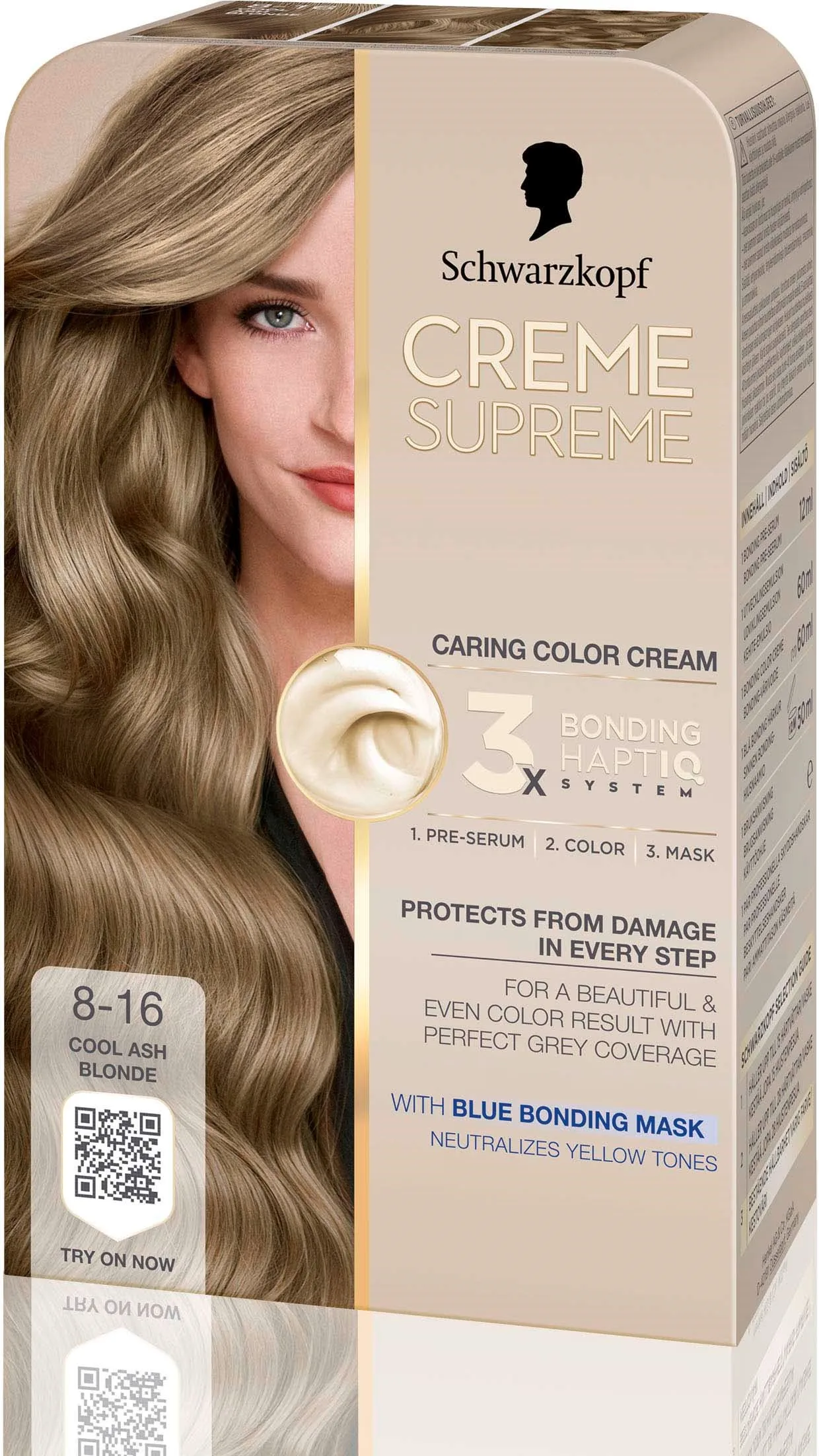 Schwarzkopf Creme Supreme 8-16 Cool Ash Blonde - 1 pcs