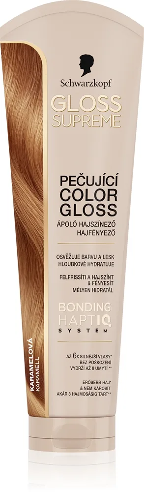Schwarzkopf Creme Supreme Gloss färginpackning Tillför fukt och glans Skugga Caramel Brown 145 ml