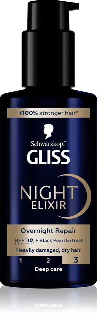 Schwarzkopf Gliss Night Elixir Leave-in Elixir För skadat hår 100 ml