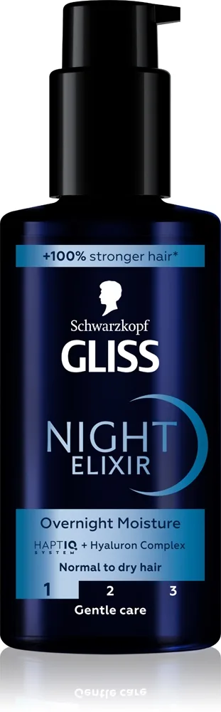 Schwarzkopf - Gliss Night Elixir Overnight Moisture - 100 ml