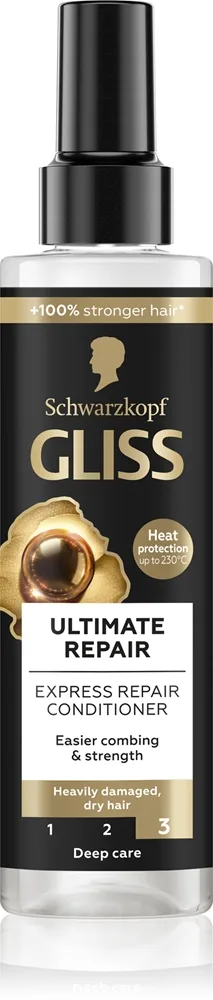 Schwarzkopf Gliss Ultimate Repair Genoprettende leave-in balsam til tørt og skadet hår 200 ml