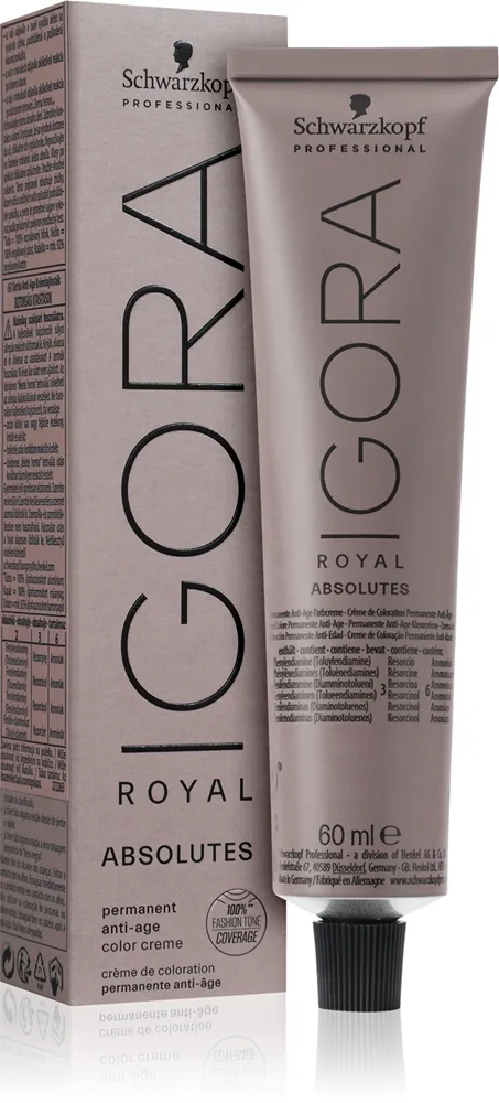 Schwarzkopf Professional IGORA Royal Absolutes hiusväri sävy 9-50 Extra Light Blonde Gold Natural 60 ml