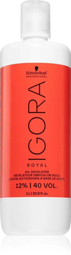 Schwarzkopf Professional IGORA Royal kehite-emulsio 12 % 40 Vol. 12% / 40 Vol. 1000 ml