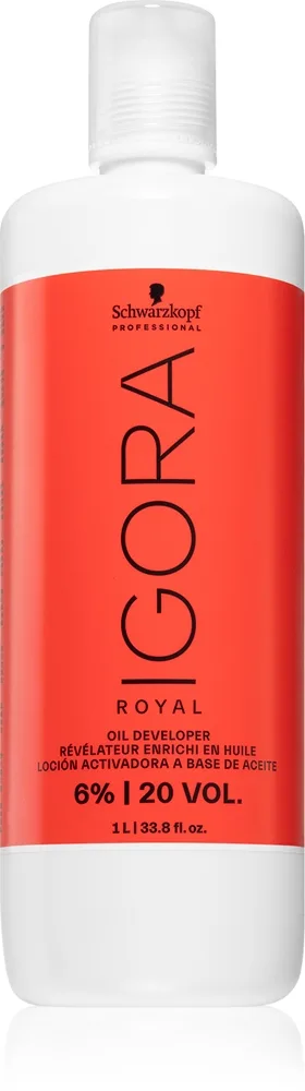 Schwarzkopf Professional IGORA Royal kehite-emulsio 6% / 20 Vol. 1000 ml