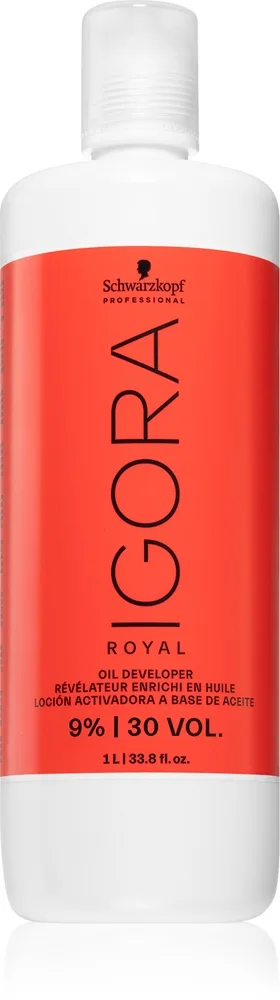 Schwarzkopf Professional IGORA Royal kehite-emulsio 9 % / 30 Vol. 9% / 30 Vol. 1000 ml