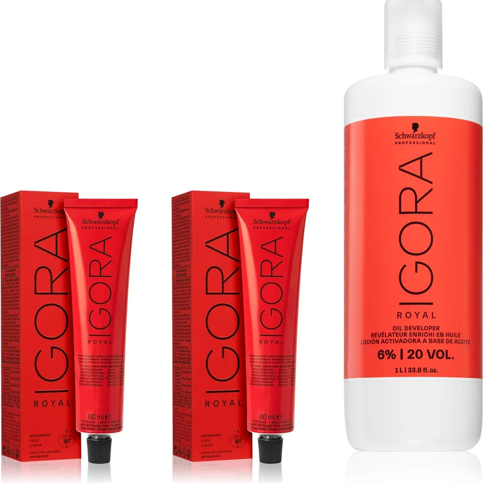 Schwarzkopf Professional IGORA Royal Set vid hårfärgning Skugga 5-0; 6-0