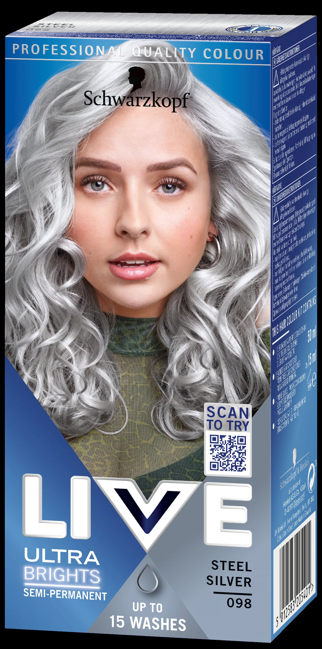 Schwarzkopf Live Color Moment 098 Steel Silver - 1 pcs