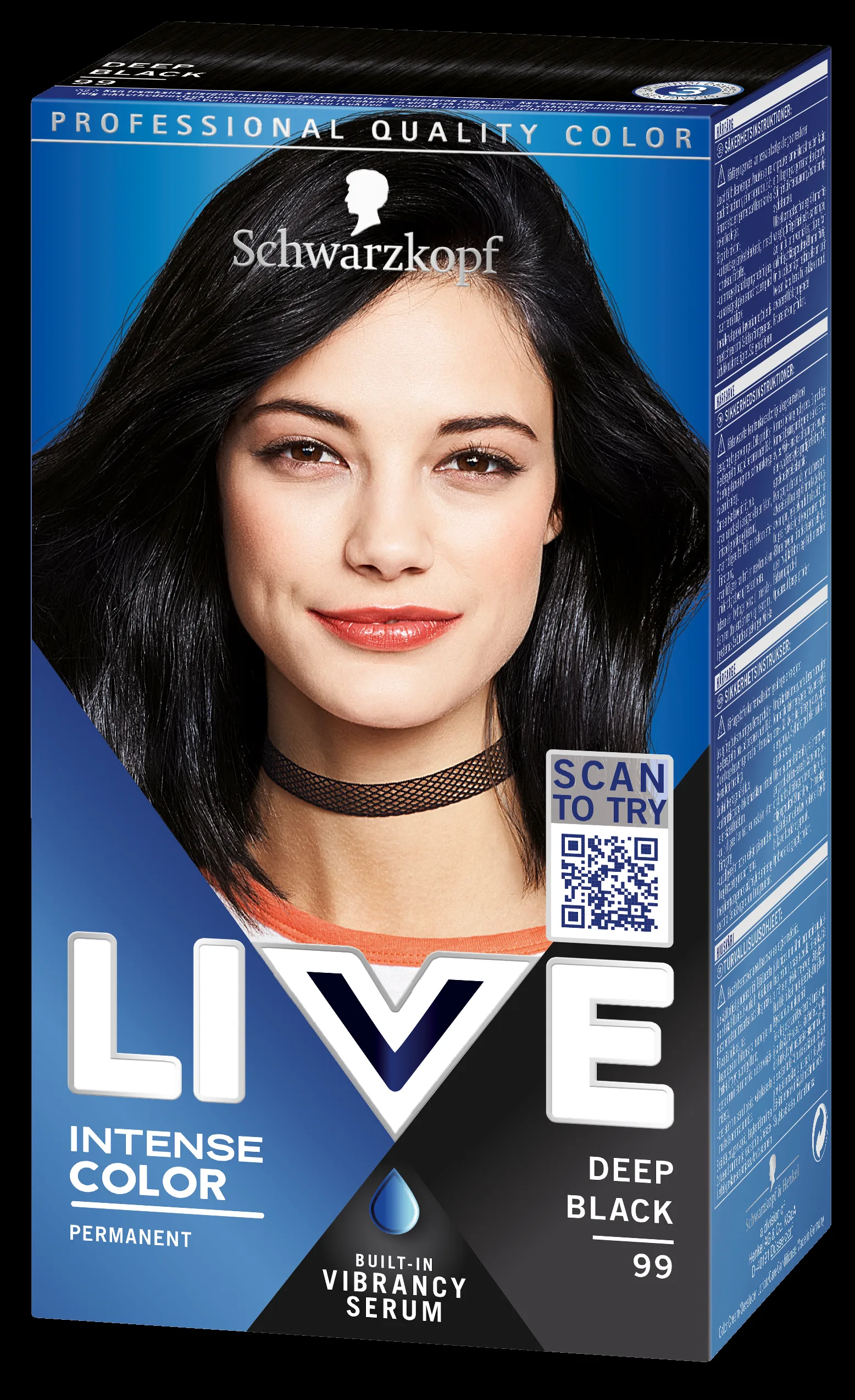 Schwarzkopf Live 99 Deep Black (U)