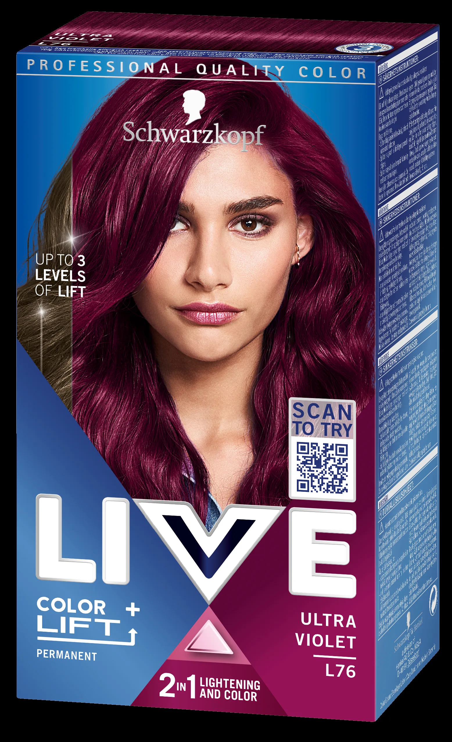Schwarzkopf Live Intense Color L76 Ultra Violet - 1 pcs