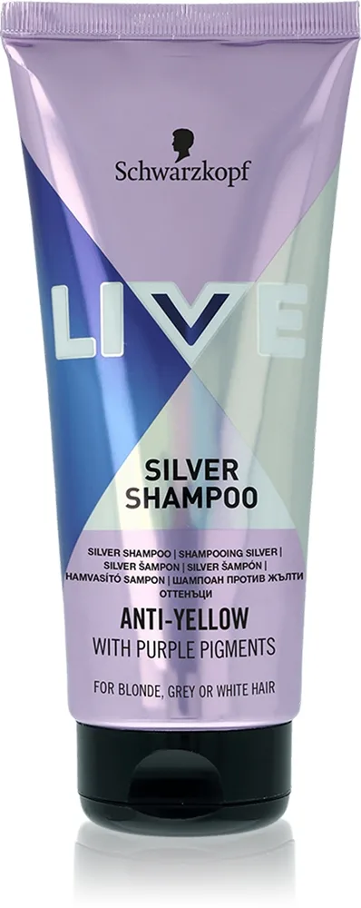 Schwarzkopf LIVE Silver puhdistava shampoo keltaisia sävyjä neutralisoiva 200 ml