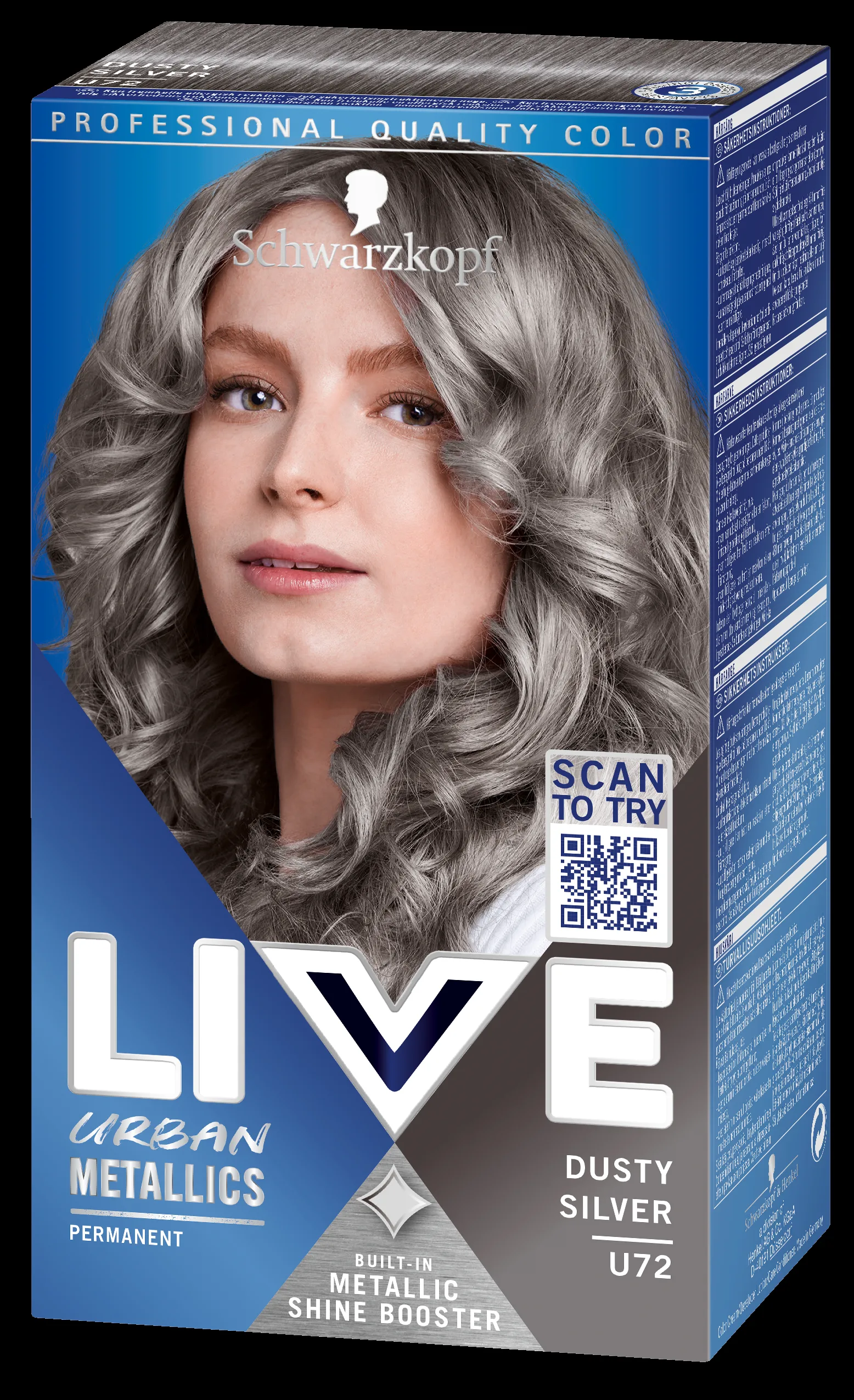 Schwarzkopf LIVE Urban Metallics Dusty Silver U72 - 1 pcs