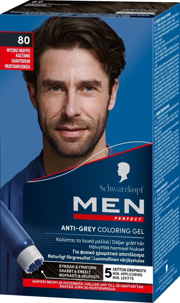 Schwarzkopf Men Perfect 80 Svartbrun