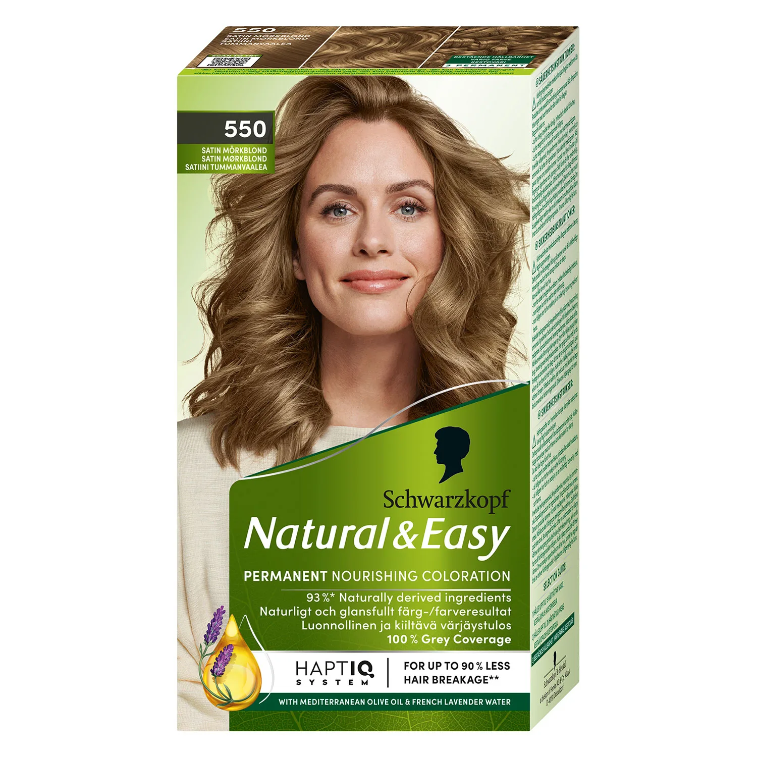 Schwarzkopf Natural & Easy 550 Satin Mørkeblond 60 ml