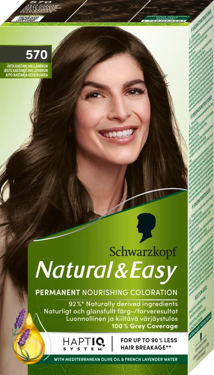 Schwarzkopf Natural & Easy 570 Maron Medium Brown 60 ml