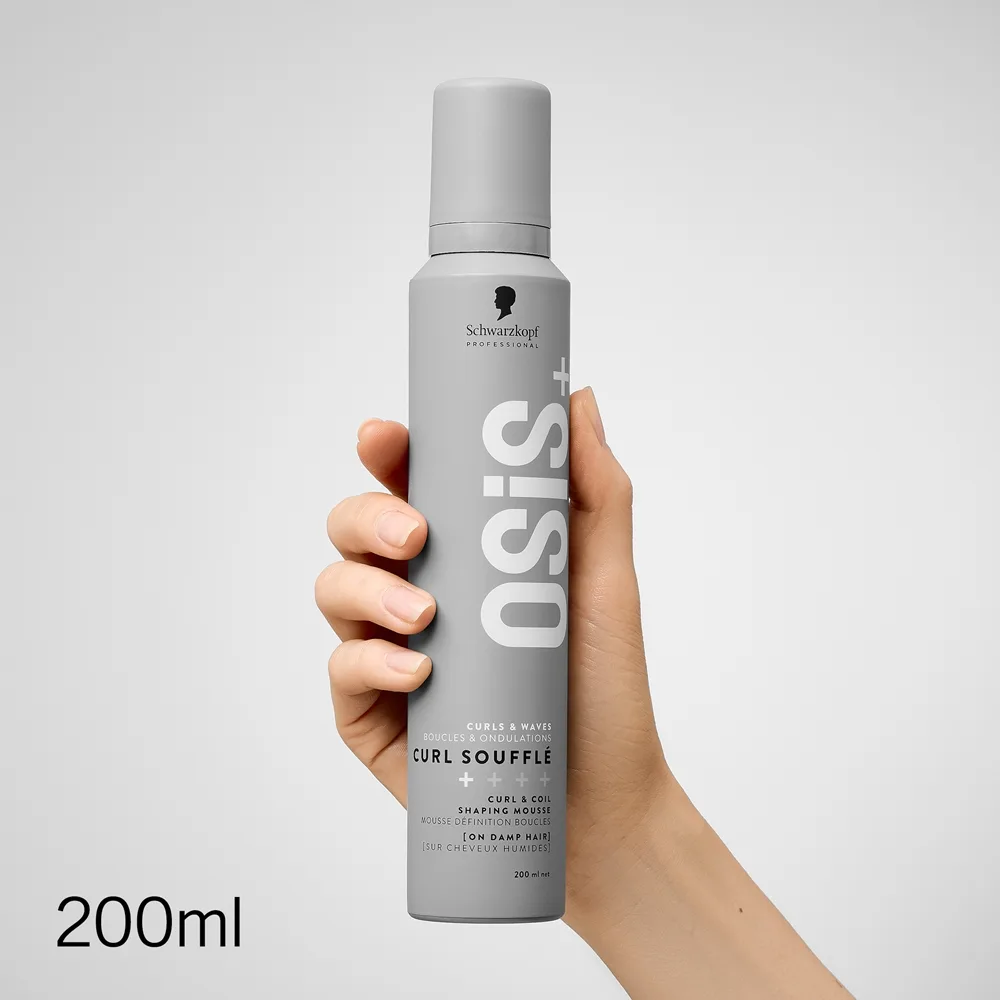 Schwarzkopf Professional Osis+ Curl Soufflé muotoileva vaahto aaltoileville ja kiharille hiuksille 200 ml