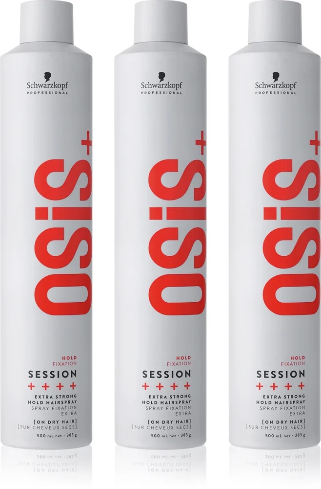 Schwarzkopf Professional Osis+ Session hiuslakka, vahva pito edullinen pakkaus