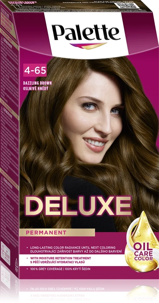 Schwarzkopf Palette Deluxe kestohiusväri sävy 4-65 Dazzling Brown 1 kpl