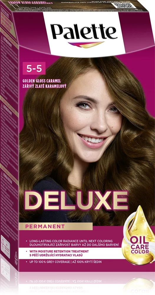 Schwarzkopf Palette Deluxe kestohiusväri sävy 5-5 Golden Gloss Caramel 1 kpl