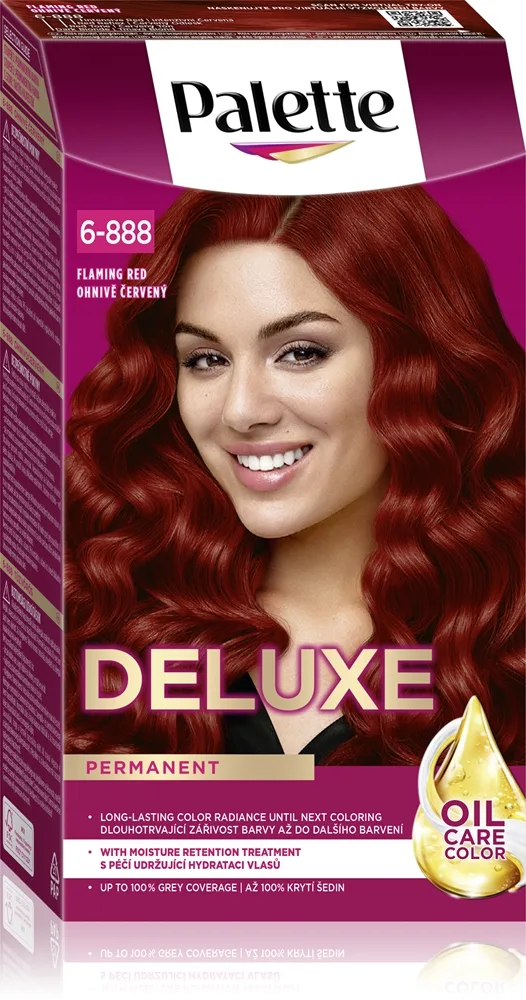 Schwarzkopf Palette Deluxe kestohiusväri sävy 6-888 Flaming Red 1 kpl