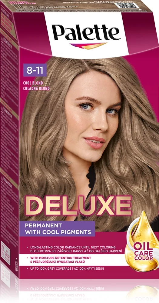 Schwarzkopf Palette Deluxe kestohiusväri sävy 8-11 Cool Blonde 1 kpl