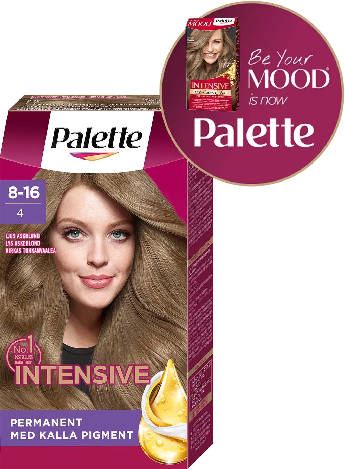 Schwarzkopf Palette Intensive Creme Coloration 8-16 Light Ash Blonde