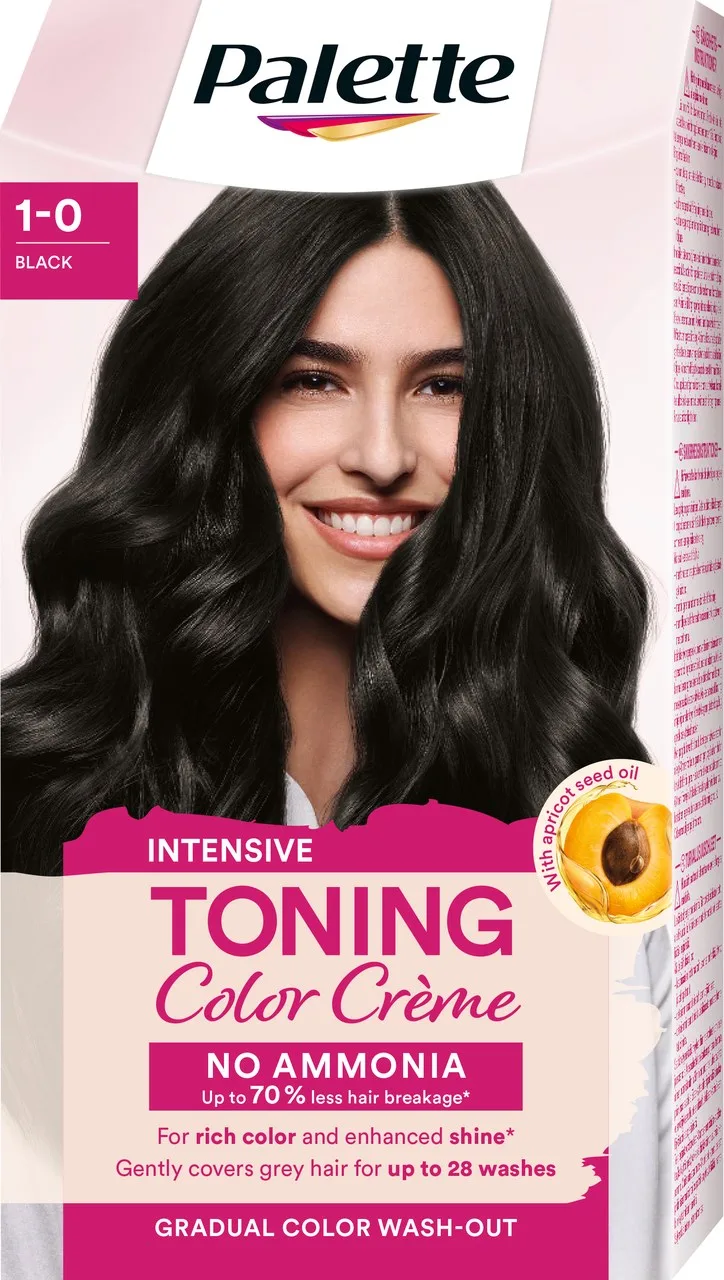 Schwarzkopf Palette Intensive Toning Color Creme 1-0 Black