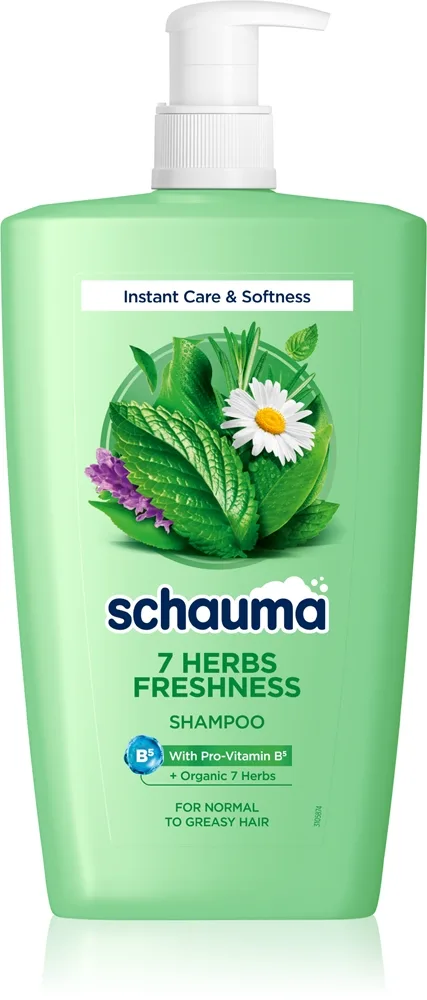 Schwarzkopf Schauma 7 Herbs Freshness Örtschampo För normalt till fett hår 1000 ml