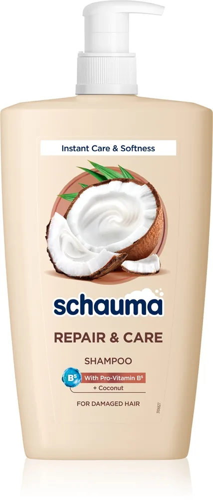 Schwarzkopf Schauma Repair & Care Schampo för torrt och skadat hår med kokosnöt 1000 ml