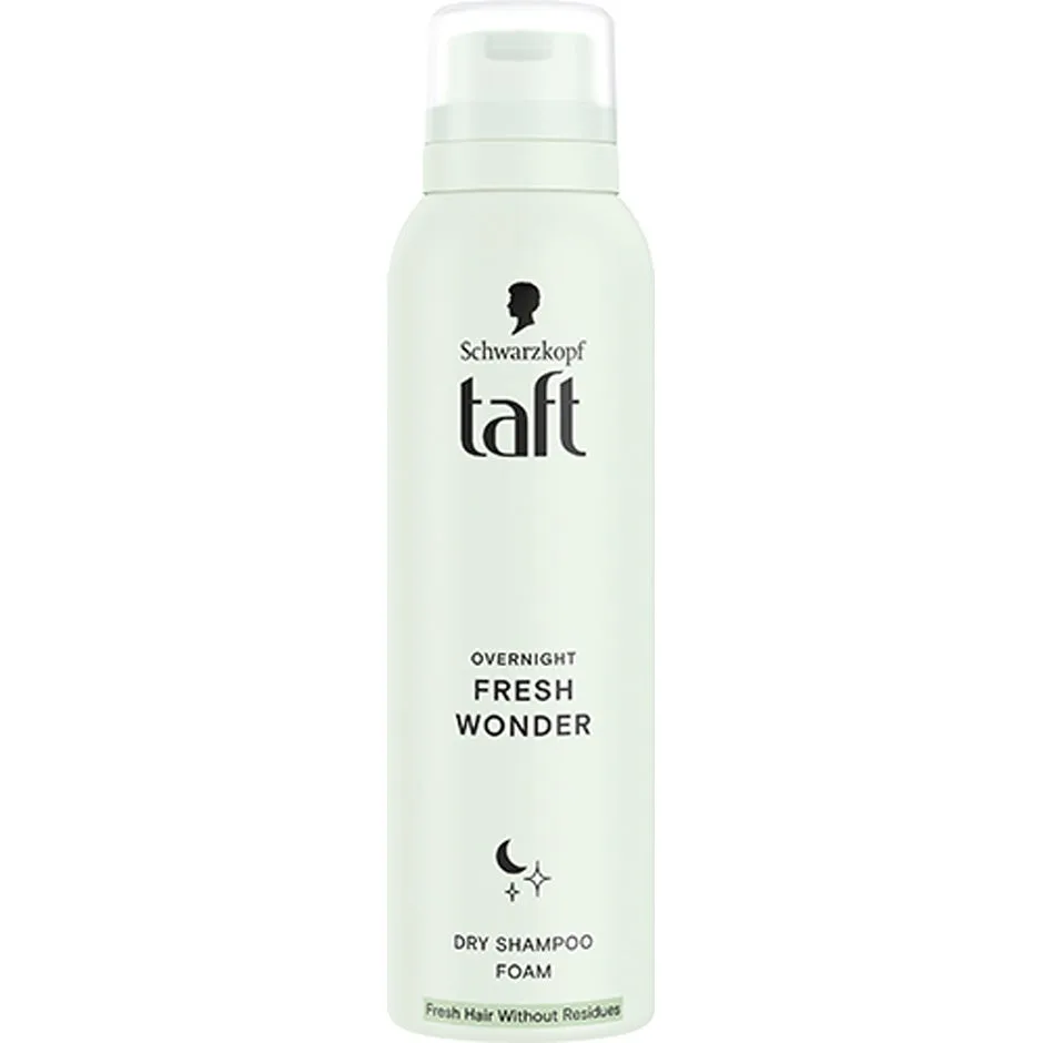 Schwarzkopf Taft Dry Shampoo Foam Overnight Fresh Wonder Hairstyling with Caring 150 ml