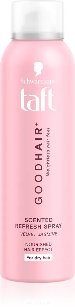 Schwarzkopf Taft Good Hair Uppfriskande spray För torrt hår doft Velvet Jasmine 150 ml