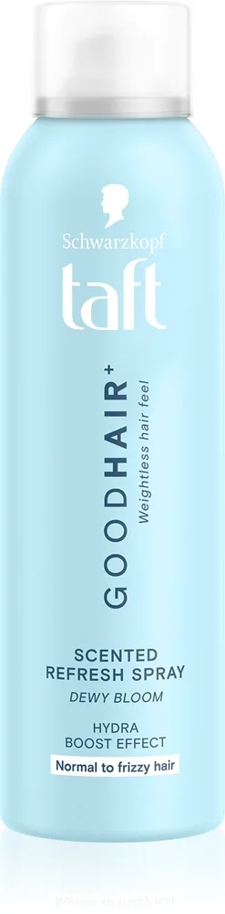 Schwarzkopf Taft Good Hair Uppfriskande spray mot slappt och frissigt hår doft Dewy Bloom 150 ml