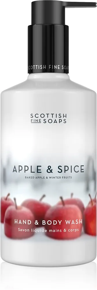 Scottish Fine Soaps Apple & Spice Duschtvål för händer och kropp 300 ml