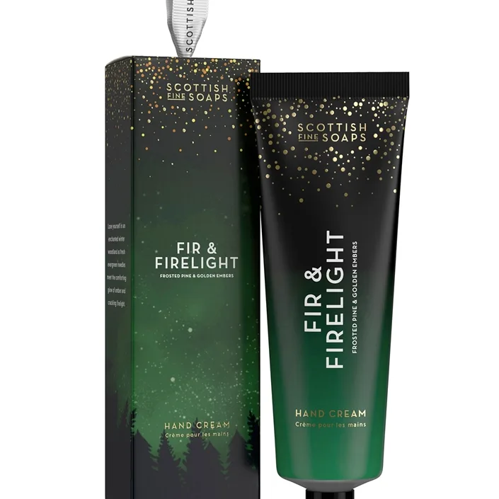 Scottish Fine Soaps Fir & Firelight käsivoide laatikossa 75 ml