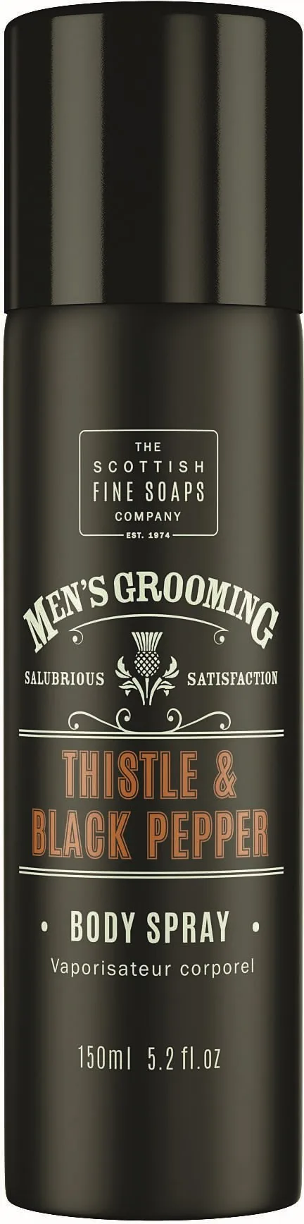 The Scottish Fine Soaps Thistle & Black Pepper Body Spray  150 ml