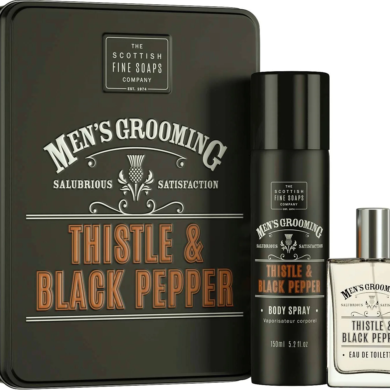 The Scottish Fine Soaps Thistle & Black Pepper Fragrance Duo Gift Set