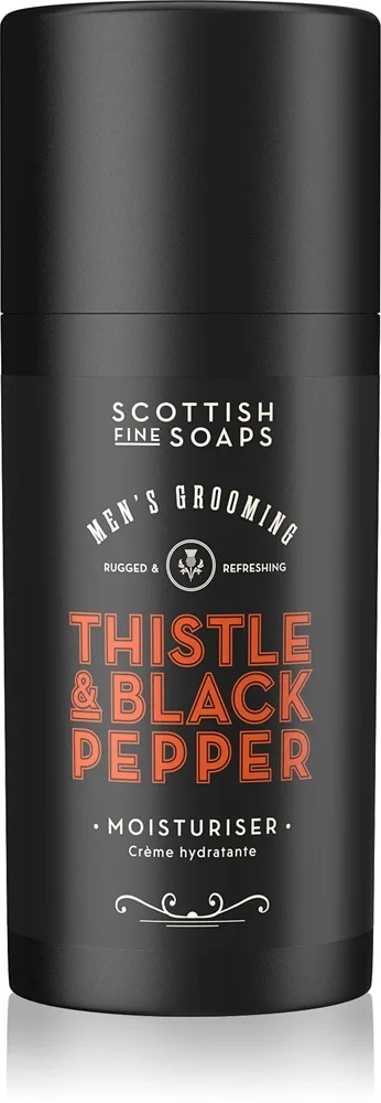 Scottish Fine Soaps Thistle & Black Pepper Fugtgivende creme til ansigtet til mænd 100 ml