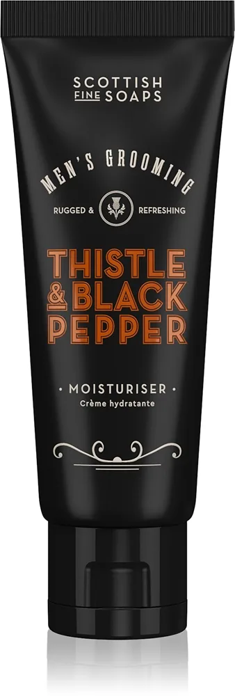 Scottish Fine Soaps Thistle & Black Pepper kosteuttava voide kasvoille miehille 75 ml