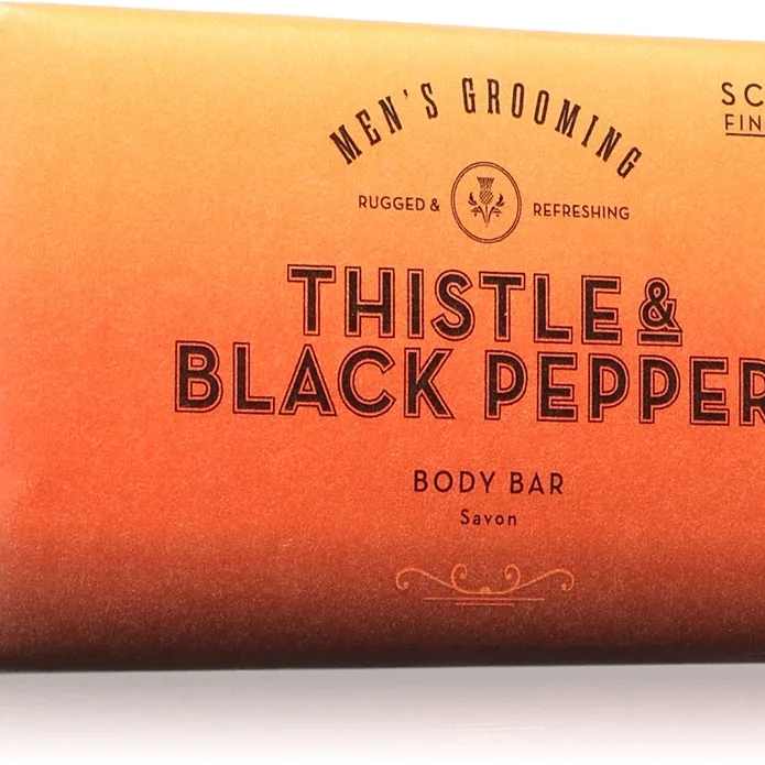 Scottish Fine Soaps Thistle & Black Pepper Sæbebar 220 g