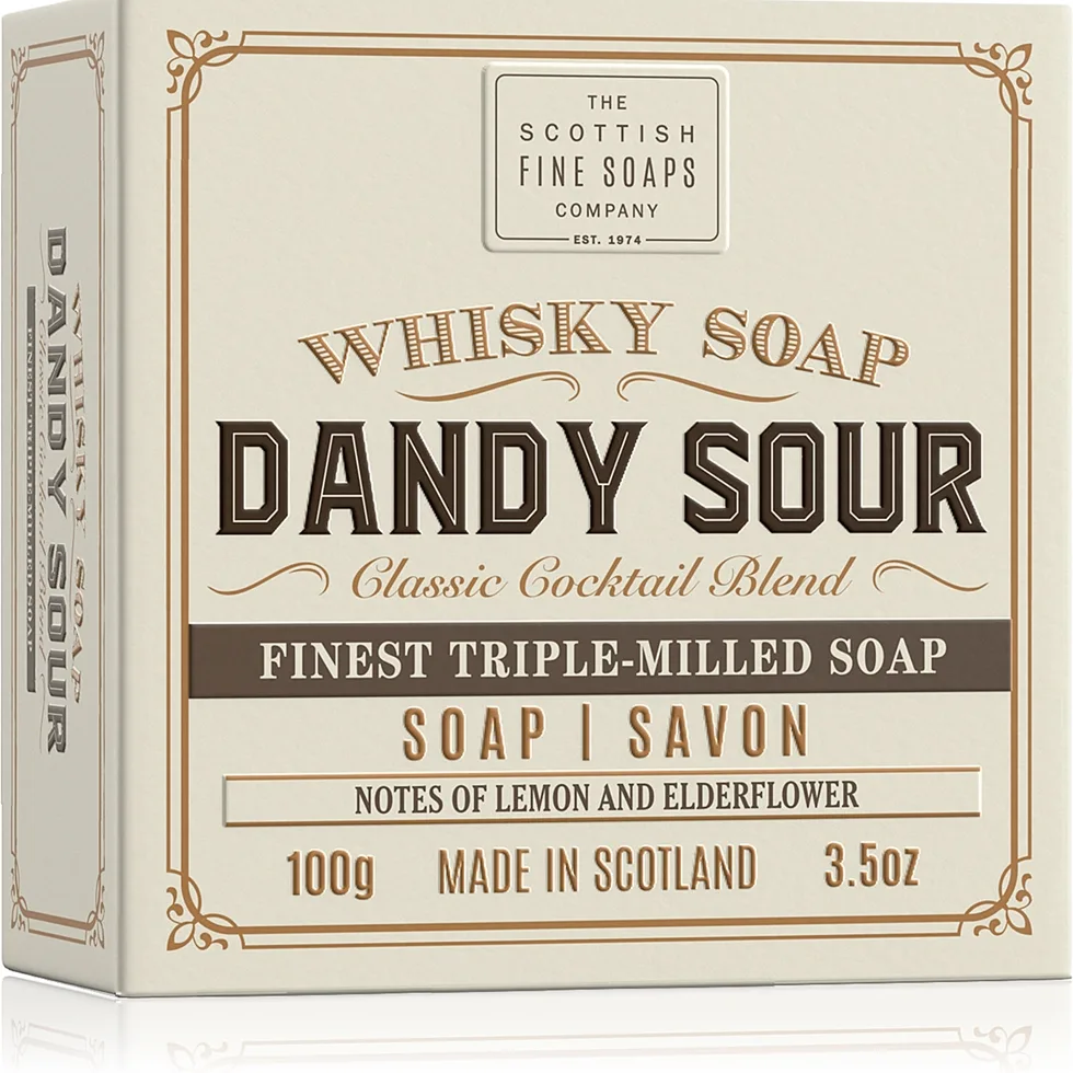 Scottish Fine Soaps Whisky Soap Dandy Soap Rensebar til krop og ansigt 100 g