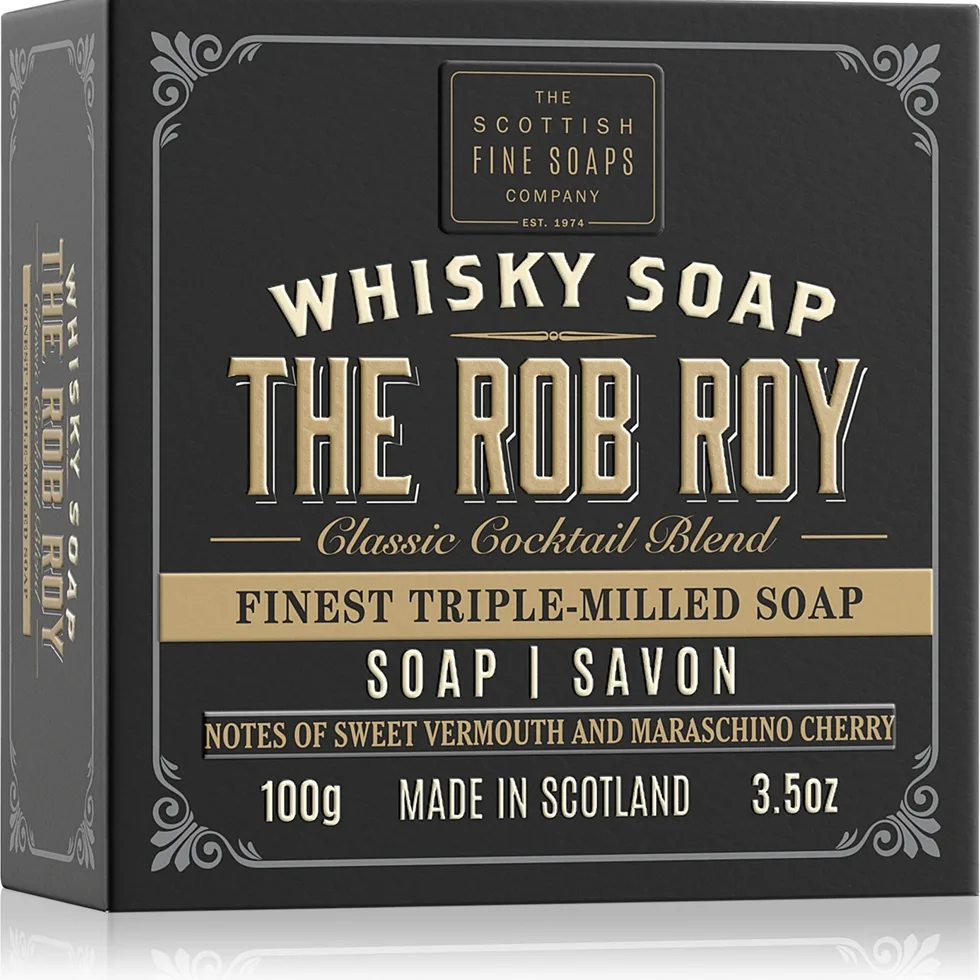 Scottish Fine Soaps Whisky Soap The Rob Roy Tvålbit för kropp och ansikte 100 g