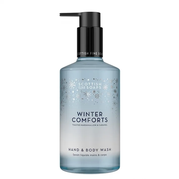 Scottish Fine Soaps Winter Comforts suihkugeeli käsille ja vartalolle tuoksu Toasted Marshmallow & Caramel 300 ml