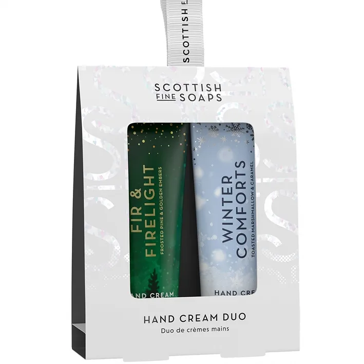 Scottish Fine Soaps Winter Comforts & Fir & Firelight lahjasetti käsiin 2x30 ml